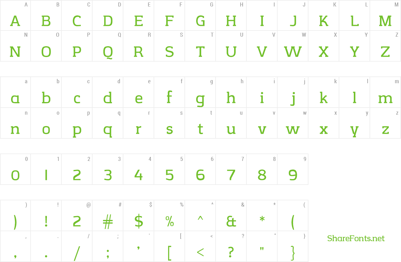 Font CreativZoo Serif preview